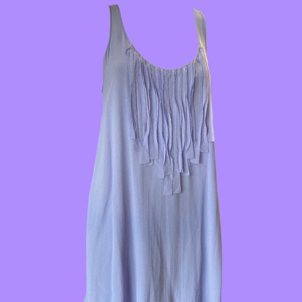 Joseph Sleeveless Fit-and-Flare in Violet Silk A-List Dress Vintage Sz 36/Sm